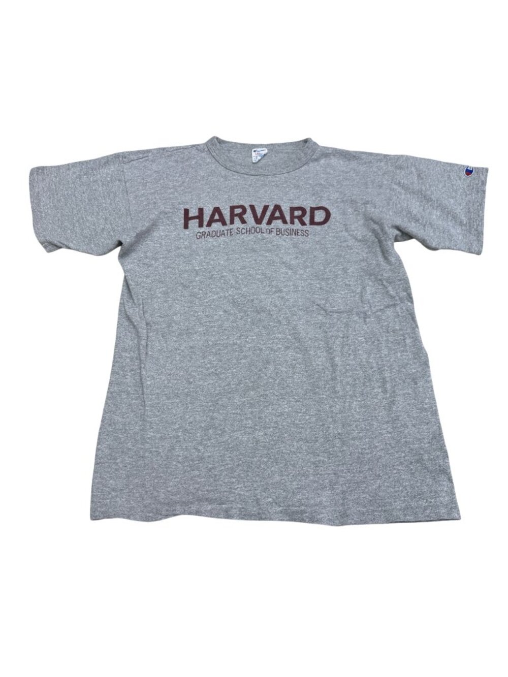 Vintage Harvard Graduate School Of Business Gray T-Shirt Single Stich USA, Sz L